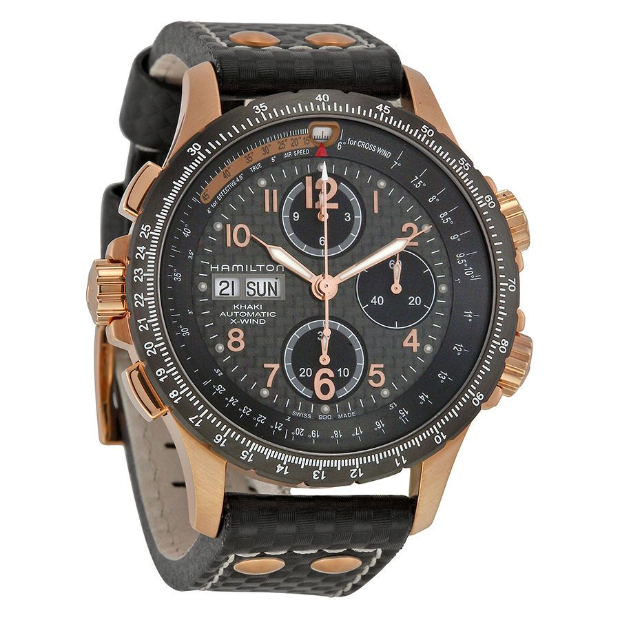 Hamilton H77696793 นาฬิกาผู้ชาย Hamilton รุ่น H77696793, Khaki Aviation X-Wind Auto Chrono Men's Watch