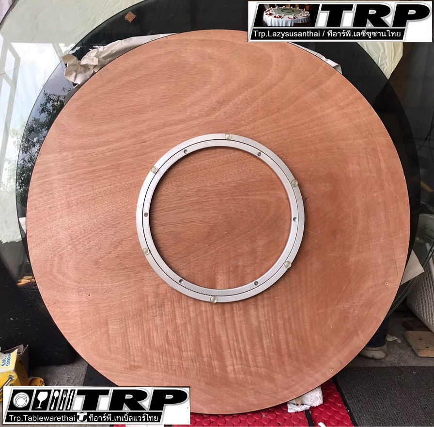 วิธีเลือกขนาด จานหมุนอลูมีเนียม รางหมุน ฐานรองหมุน ตลับลูกปืน (สำหรับวางแผ่นไม้แผ่นหินแผ่นกระกระจกหมุนโต๊ะอาหาร) 懒惰的苏珊 旋转底座 食品转盘