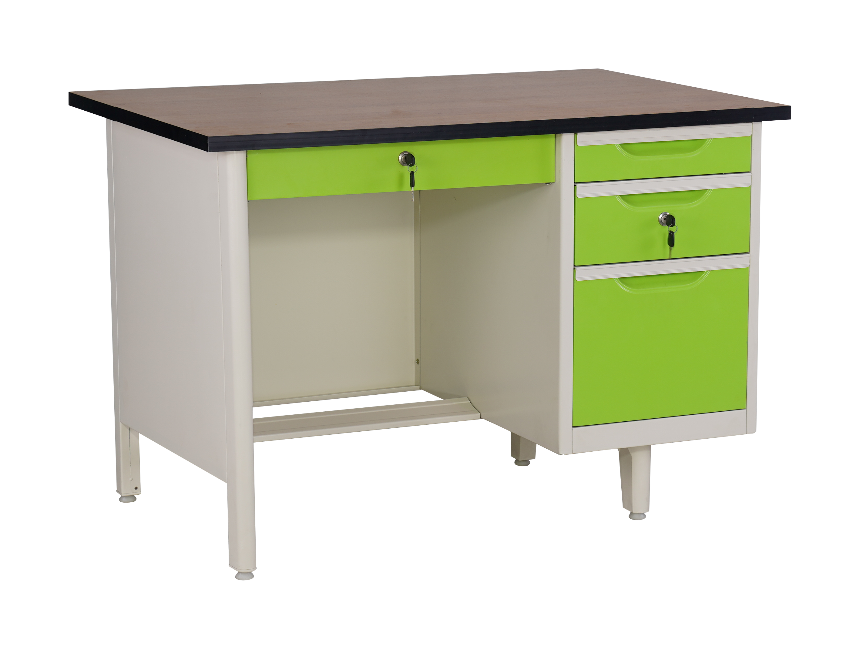 โต๊ะเหล็ก 4ฟุต (หน้าไม้เมลามีน )