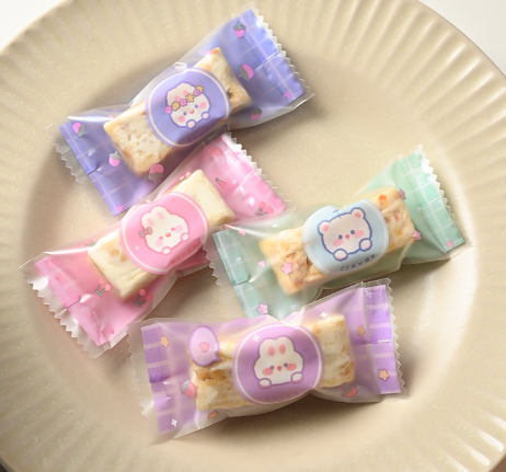 ถุงซีล ใส่ลูกอม ขนม ขนาด 4x9-9.5 ซม.จำนวน 95-100 ใบ/แพ็ค ชุดที่ 4/4