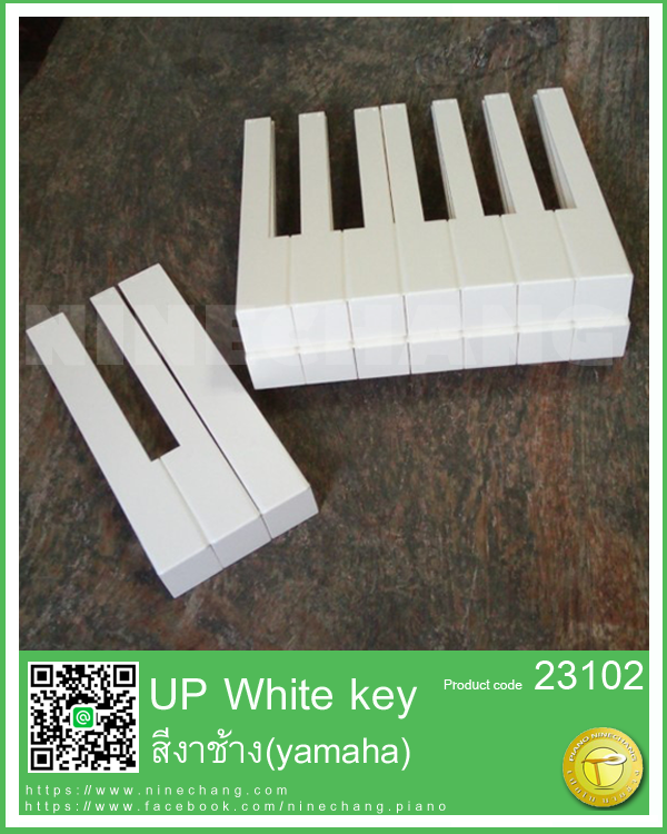 23102 UP White key สีงาช้าง (yamaha)