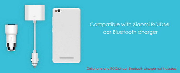 Xiaomi RoidMi Car Dual Cigarette Lighter Splitter - ตัวขยายช่องจุดบุหรี่แบบคู่(สีขาว)