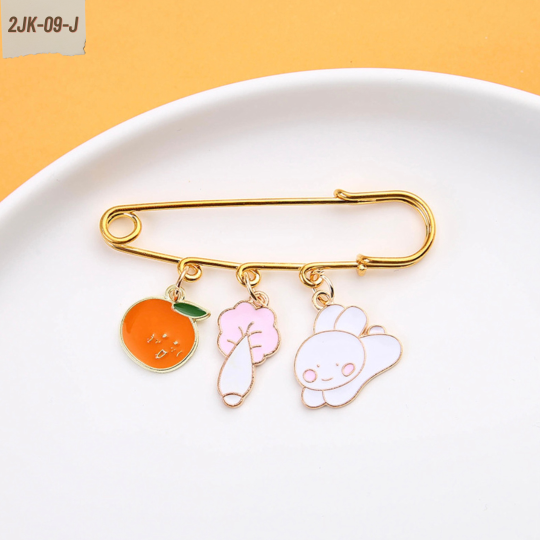 เข็มกลัดติดชุด ติดเพื่อความสวย หรือติดเพื่อความเชื่อสวยลงตัว เซตแฟนตาซี ผลไม้เกาหลี