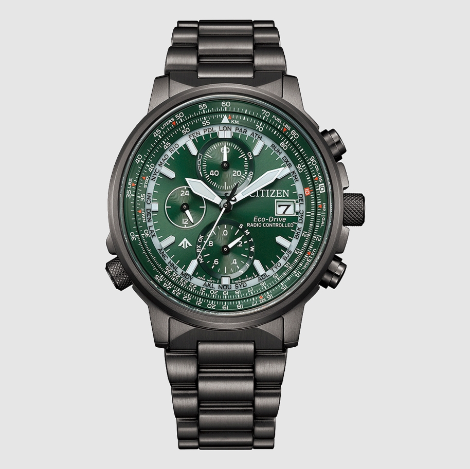 Citizen AT8304-57W นาฬิกาผู้ชาย Promaster Sky Navihawk A-T Radio-Controlled Eco-Drive Men's Watch