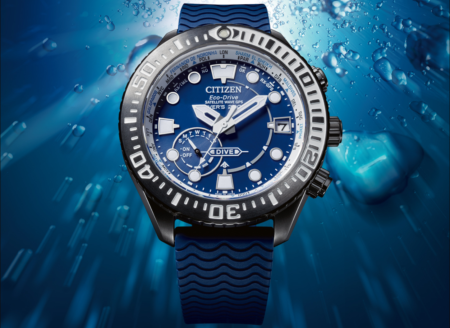 Citizen CC5006-06L นาฬิกาผู้ชาย Eco-Drive Promaster Satellite Wave GPS Divers Made in Japan Men's Watch