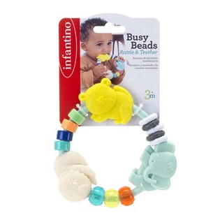 Infantino ยางกัดลูกปัด Busy Beads Rattle & Teether