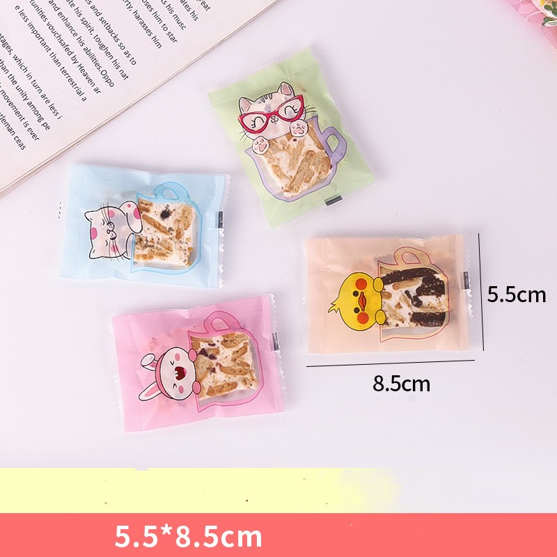 ถุงซีล ใส่ขนม คุกกี้ ลูกอม ขนาด 5.5x8.5 ซม.จำนวน 97-100 ใบ/แพ็ค (ชุดที่ 4/4)