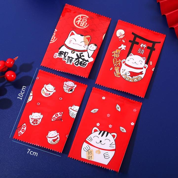 ถุงซีล ใส่ขนม คุกกี้ ลูกอม ขนาด 7x9.5-10 ซม. จำนวน 97-100 ใบ/แพ็ค ชุดที่ 9/9