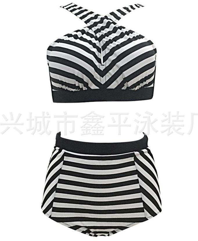 ชุดว่ายน้ำคนอ้วน ทูพีชพร้อมส่ง :ชุดว่ายน้ำไซส์ใหญ่สีดำขาวแต่งลายทางและสายไขว้แบบเก๋ ผูกหลังสีสันสดใส sexyมากๆจ้า:รอบอก42-52นิ้ว เอว38-48นิ้ว สะโพก42-52นิ้ว
