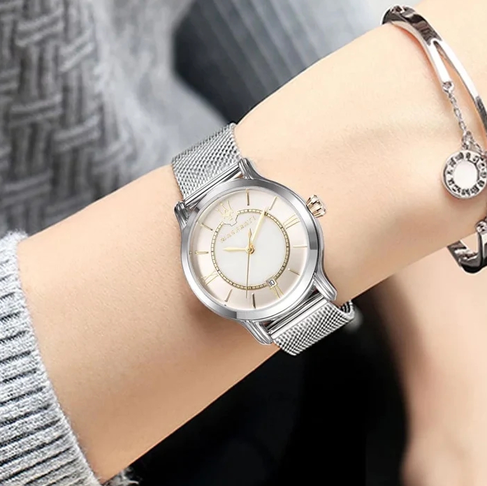 Maserati R8853118514 นาฬิกาผู้หญิง Epoca Rose Gold Tone Quartz Women's Watch