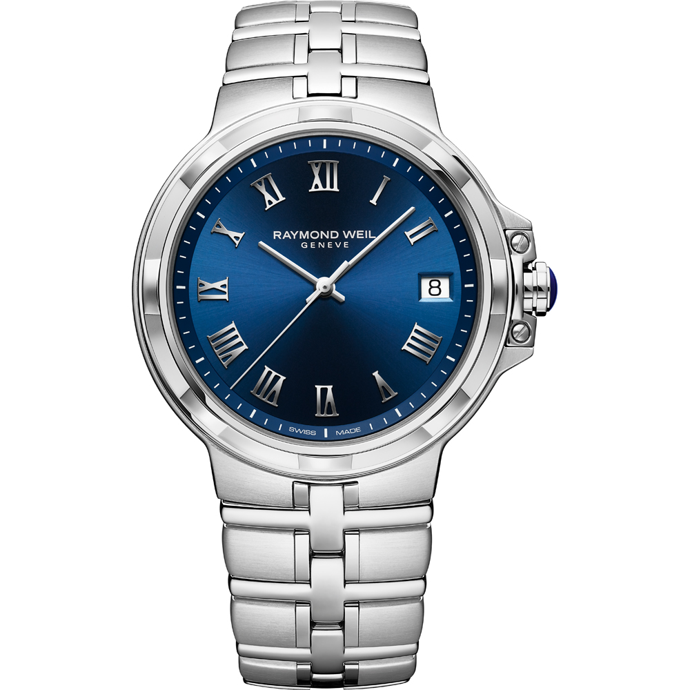 Raymond Weil 5580-ST-00508 นาฬิกาผู้ชาย Parsifal Classic Blue Dial Quartz Men's Watch