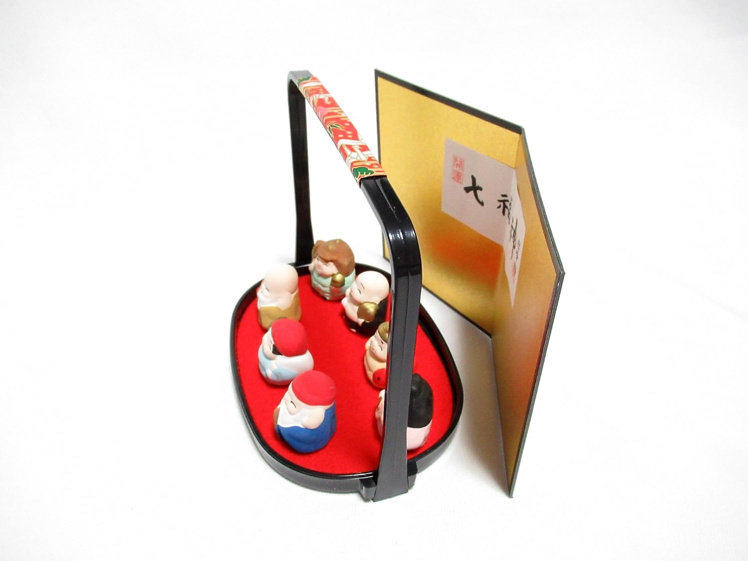 [PRE-ORDER] มินิ 7 เทพเจ้าแห่งโชคลาภของญี่ปุ่น ขนาดเล็ก 7 เซียน Small Seven Lucky Gods of Fortune เสริมดวง ของมงคลญี่ปุ่น นำเข้าจากญี่ปุ่น 瀬戸陶芸社 ミニ七福神(小) S12-273