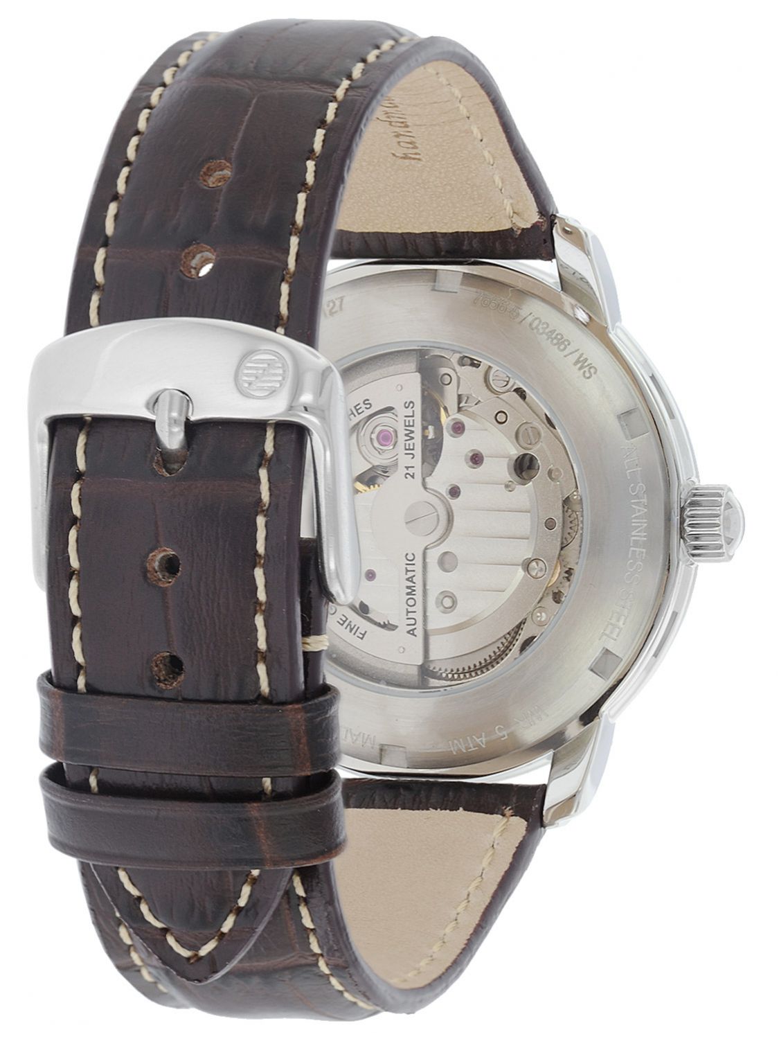 Zeppelin 7656-5 นาฬิกาผู้ชาย Zeppelin Model 7656-5, Series LZ127 Graf Automatic Men's Watch Made In Germany