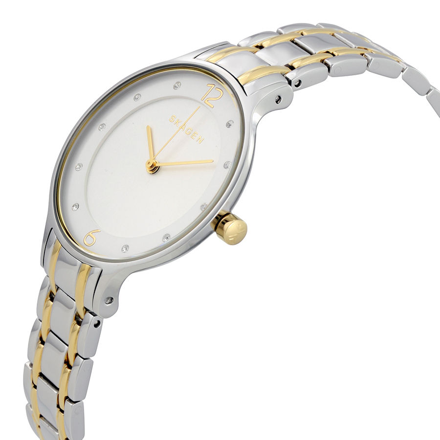 Skagen SKW2321 นาฬิกาผู้หญิง Skagen รุ่น SKW2321, Anita Quartz Two Tone Crystals Women's Watch