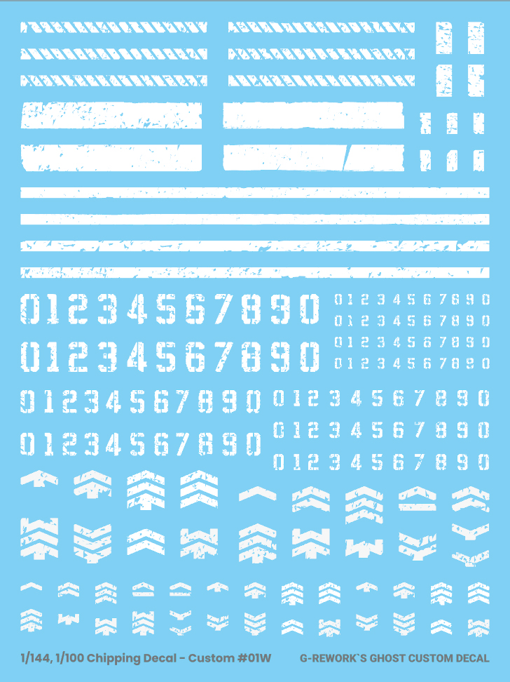 G-REWORK CUSTOM DECAL CHIPPING DECAL_CUSTOM_01_WHITE