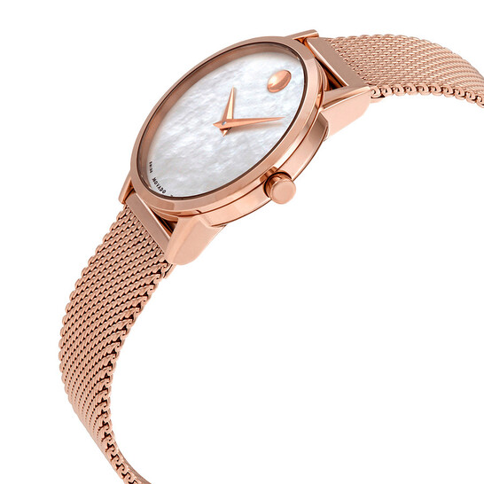 Movado 0607352 นาฬิกาผู้หญิง Museum Rose gold Quartz Women's Watch
