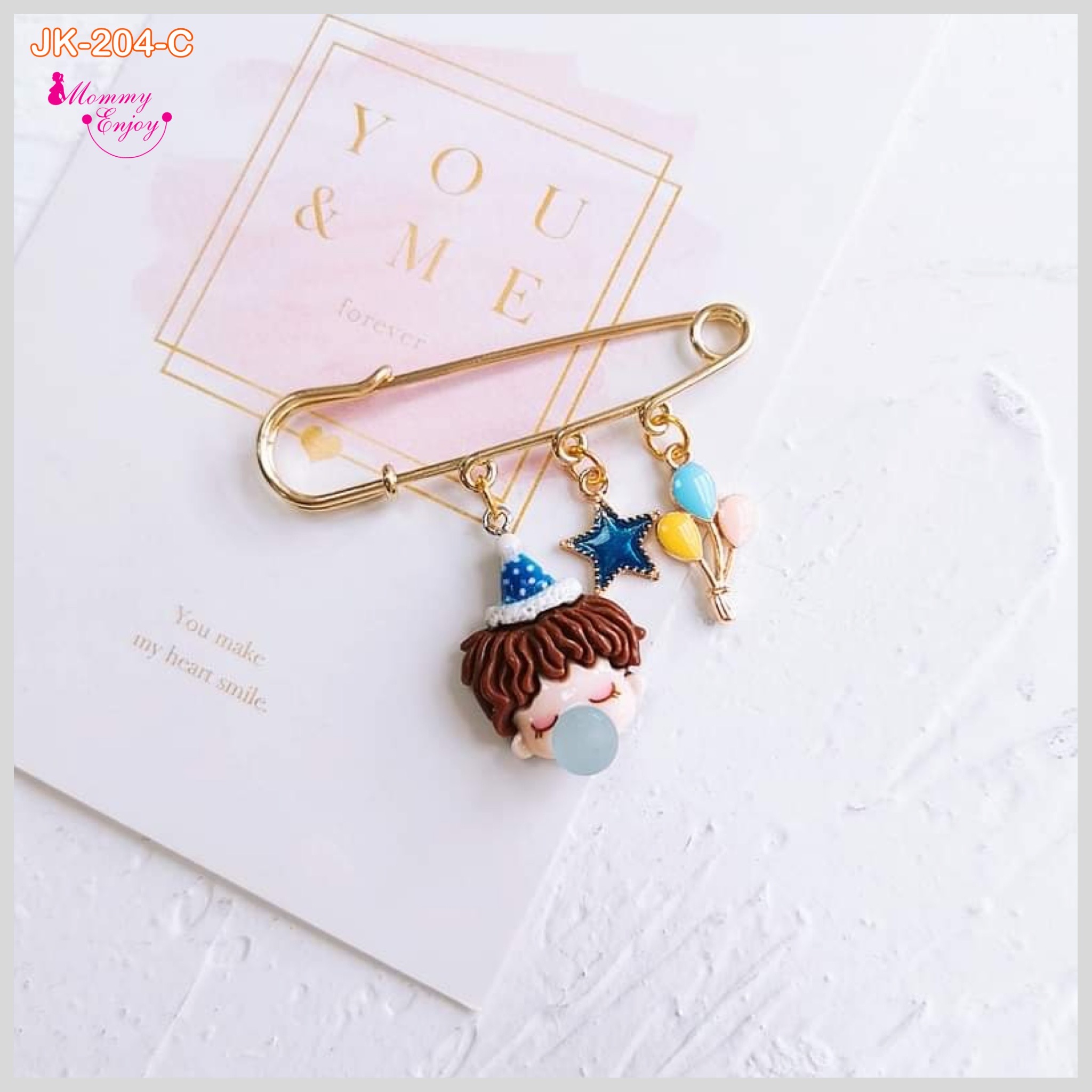 เข็มกลัดติดชุด ติดเพื่อความสวย หรือติดเพื่อความเชื่อสวยลงตัว เซต เด็กน้อย V.1