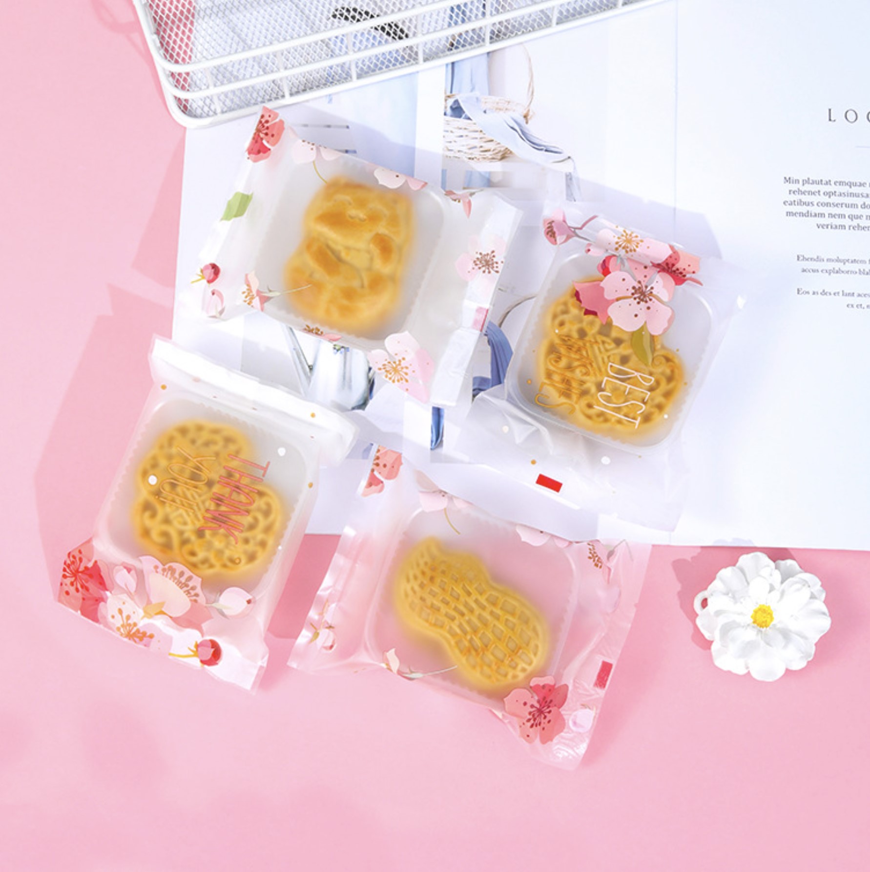 ถุงซีล ใส่ขนม คุกกี้ ลูกอม ขนาด 11x15 ซม. จำนวน 97-100 ใบ/แพ็ค ชุดที่ 3/3