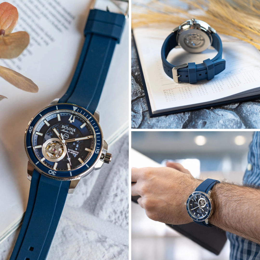 Bulova 96A303 นาฬิาผู้ชาย Marine Star Automatic Men's Watch