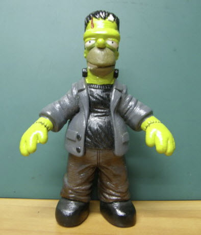 ฟิคเกอร์ โฮมเมอร์ (Homer) ชุดแฟรงเกนสไตน์ ขนาด 5.5 นิ้ว (Mexico) หายาก