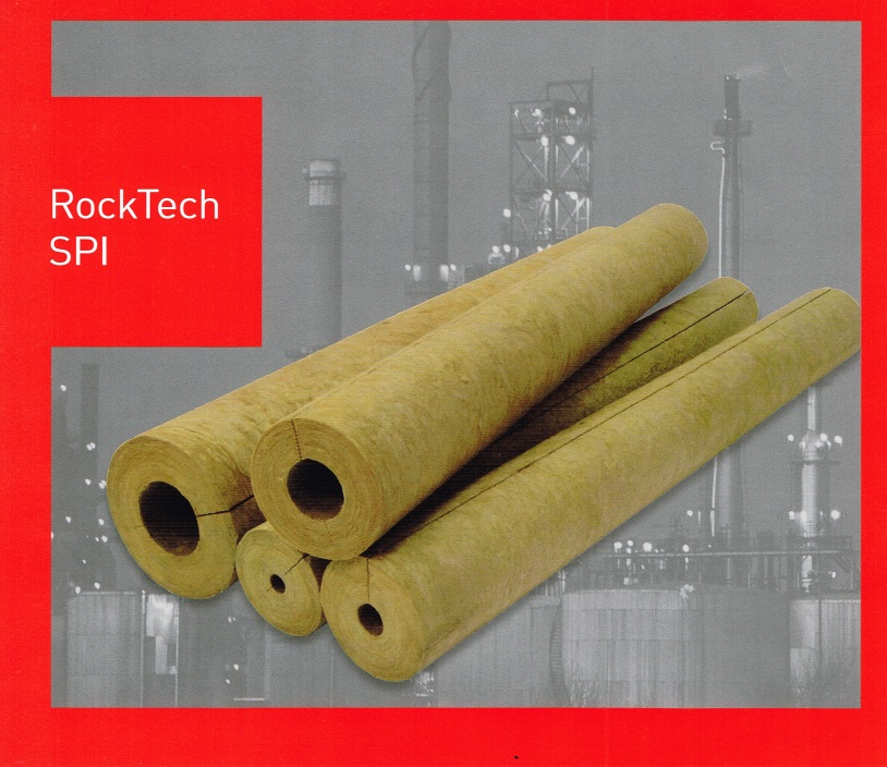 Rockwool Pipe Cover หรือ ฉนวนหุ้มท่อ ใยหินกันความร้อน (รุ่น Prorox PS) (ขนาดตัวอย่าง 5x5 cm)