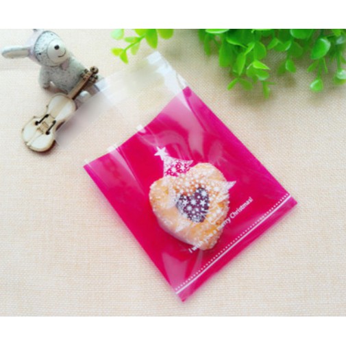 ถุงคุ๊กกี้ ฝากาว ขนาด 10×10 ซม. จำนวน 95-100 ชิ้นต่อแพ็ค ชุดที่ 4/6