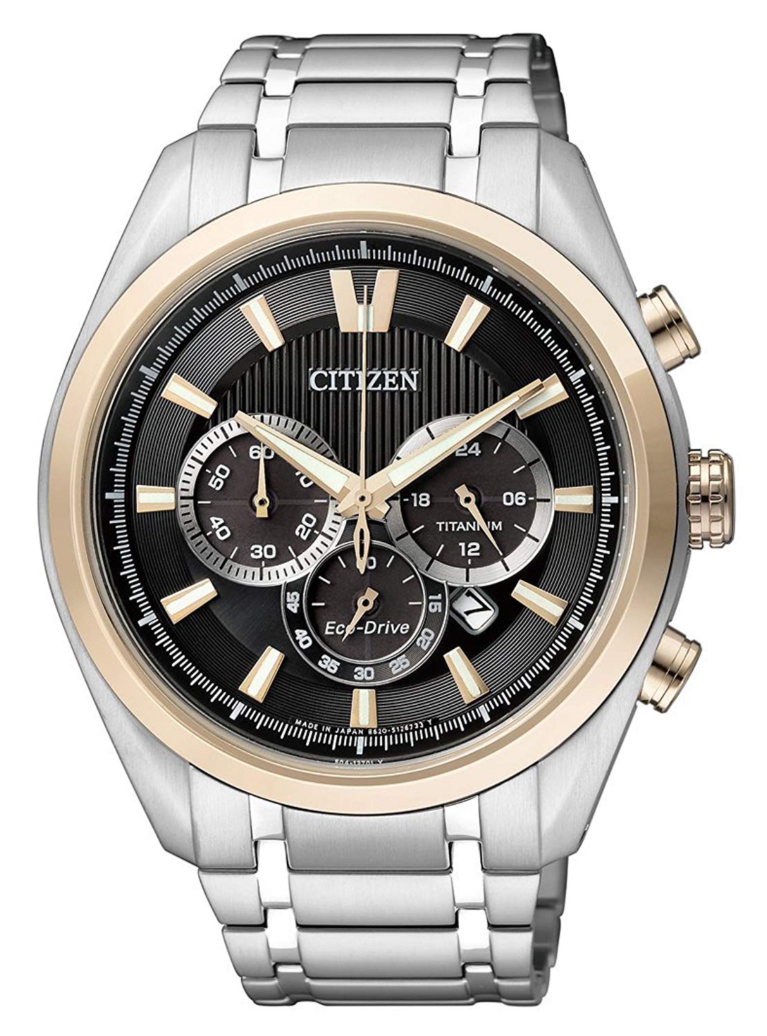 Citizen CA4014-57E นาฬิกาผู้ชาย Eco-Drive Chronograph Super Titanium Men's Watch