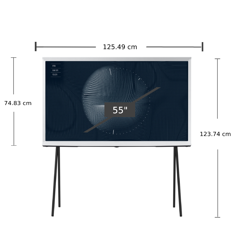 SAMSUNG TV 55LS01BA The Serif UHD QLED (55", 4K, Smart) QA55LS01BAKXXT (ชลบุรีส่งฟรี)