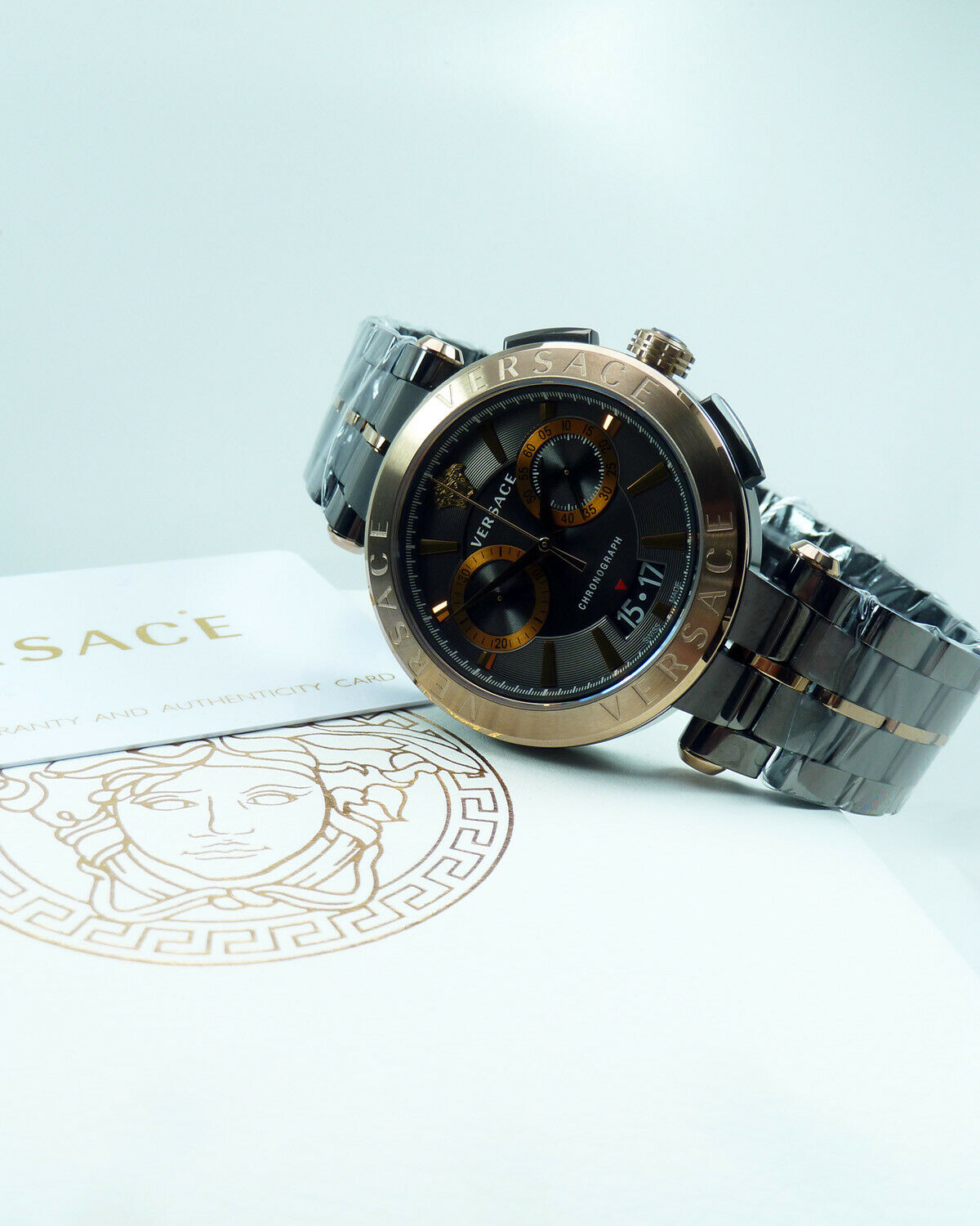 Versace VE1D00619 นาฬิกาผู้ชาย Aion Chronograph Quartz Men's Watch