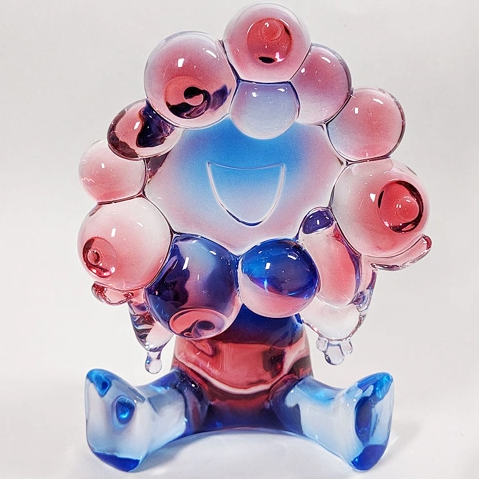 [PRE-ORDER] ฟิกเกอร์ สีใส น้ำเงิน + แดง MYAKU-MYAKU Clear Figure Blue & Red งาน Osaka Expo 2025 นำเข้าจากญี่ปุ่น EXPO2025 ミャクミャク クリアフィギュア レッド×ブルー