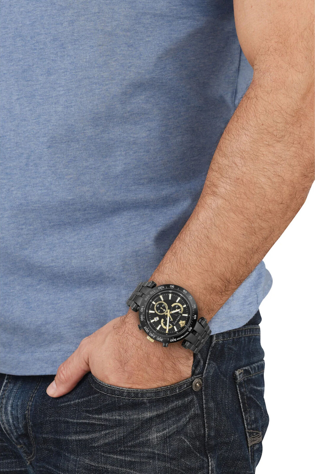 Versace VEJB00722 นาฬิกาผู้ชาย Chronograph Quartz Men's Watch