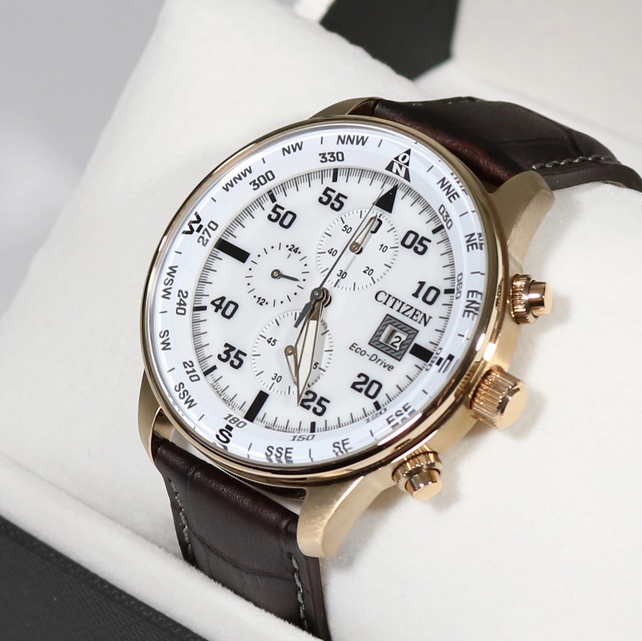 Citizen CA0693-12A นาฬิกาผู้ชาย Eco-Drive Aviator Pilot's Men's Watch