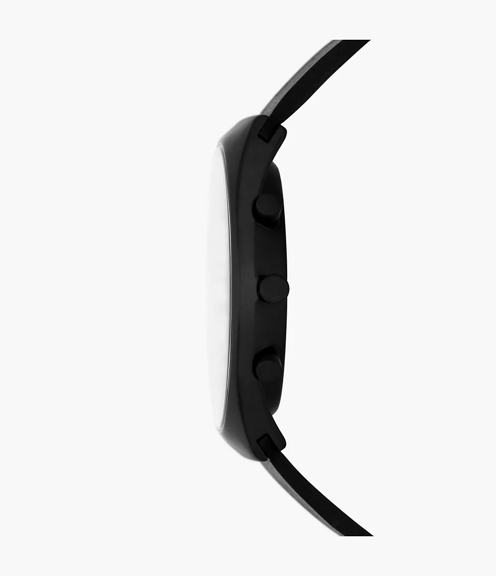 Skagen SKW6843 นาฬิกาผู้ชาย Grenen Chronograph Midnight Leather Men's Watch