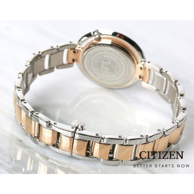 Citizen EM0666-89D นาฬิกาผู้หญิง Citizen L Ambiluna Eco-Drive Sapphire Diamond Women's Watch