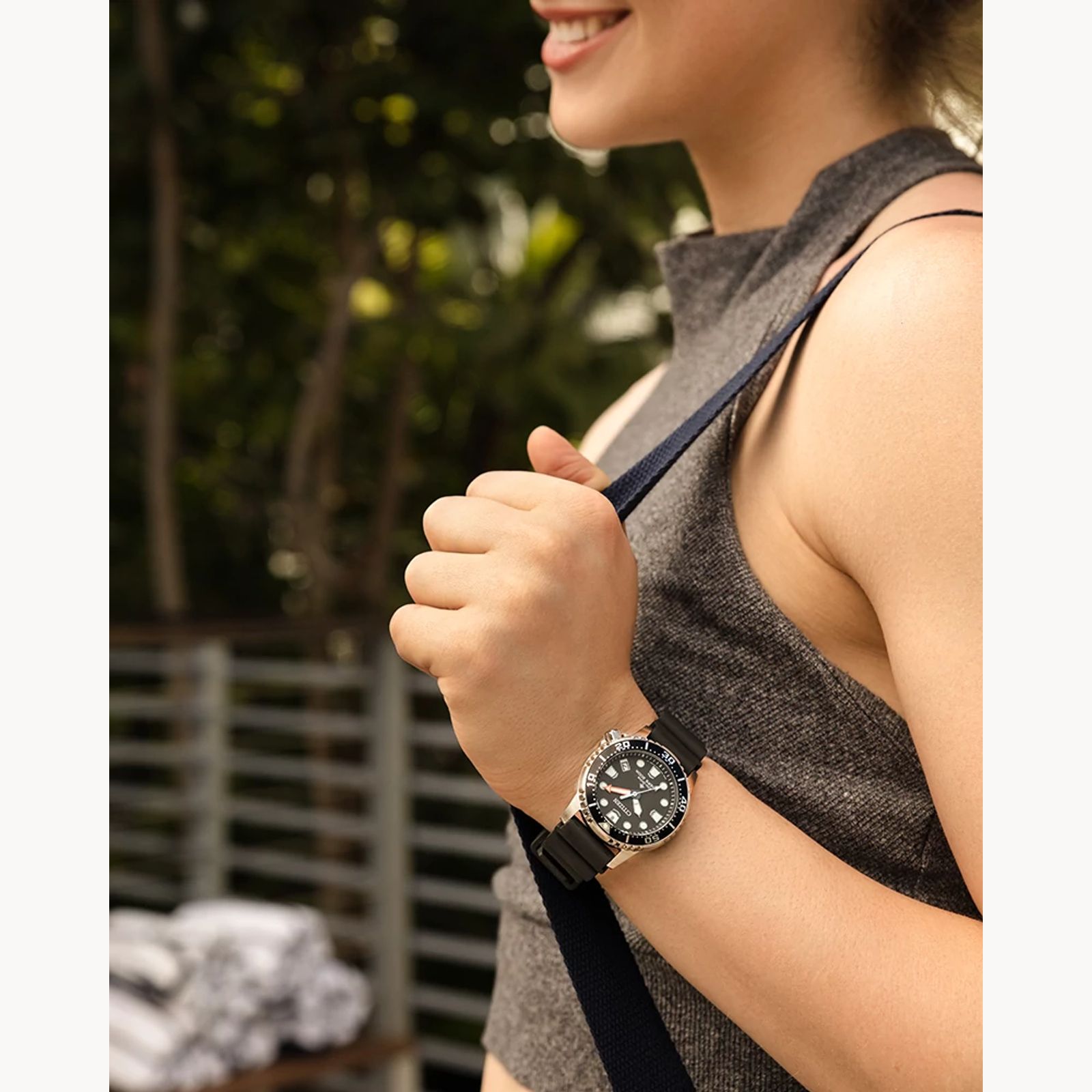 Citizen EO2020-08E นาฬิกาผู้หญิง Promaster Diver Eco-Drive Women's Watch