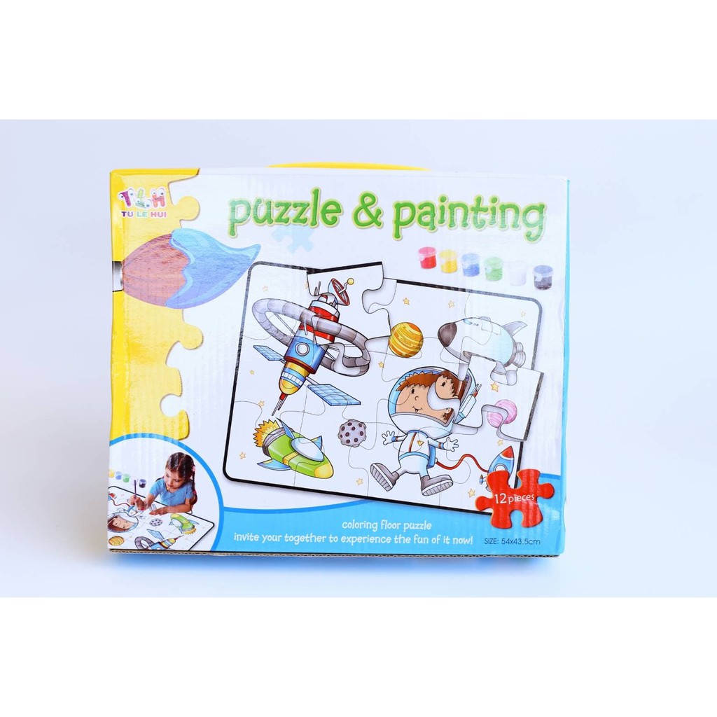 ตัวต่อระบายสีแสนสนุก puzzle & painting