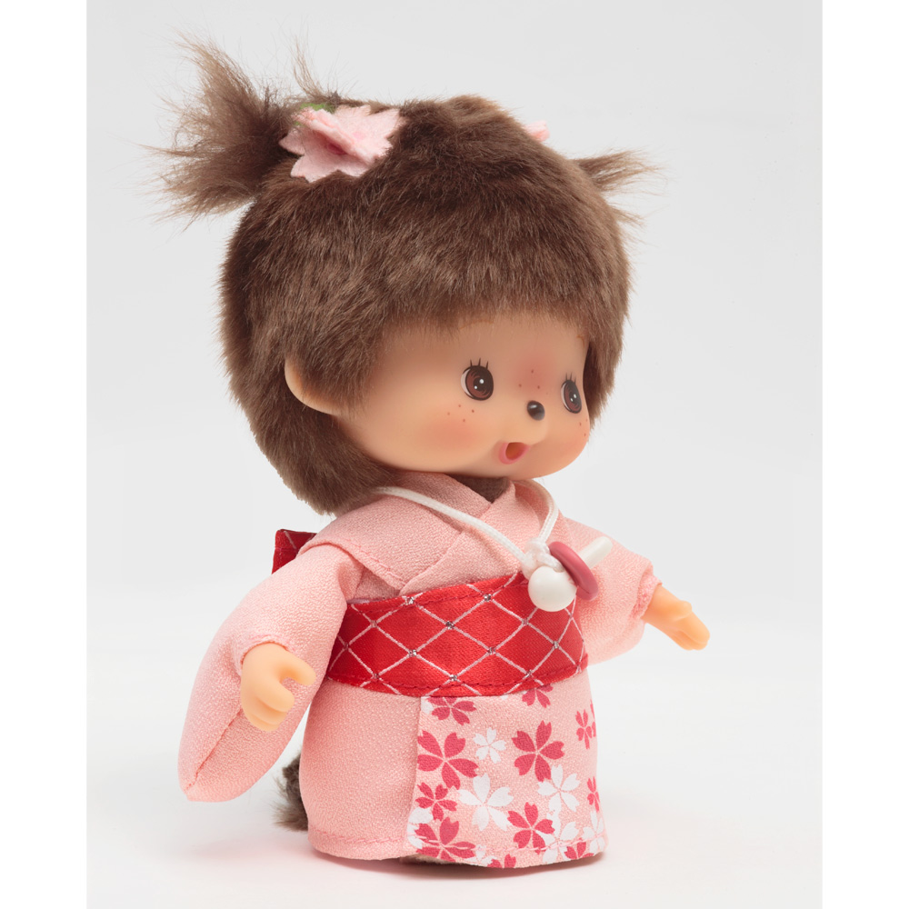 [PRE-ORDER] เบบี้ ม่อนชิชิ BEBICHHICHI กิโมโน ซากุระ Size 14 cm นำเข้าจากญี่ปุ่น Monchhichi Babychhichi 桜 ベビチッチ