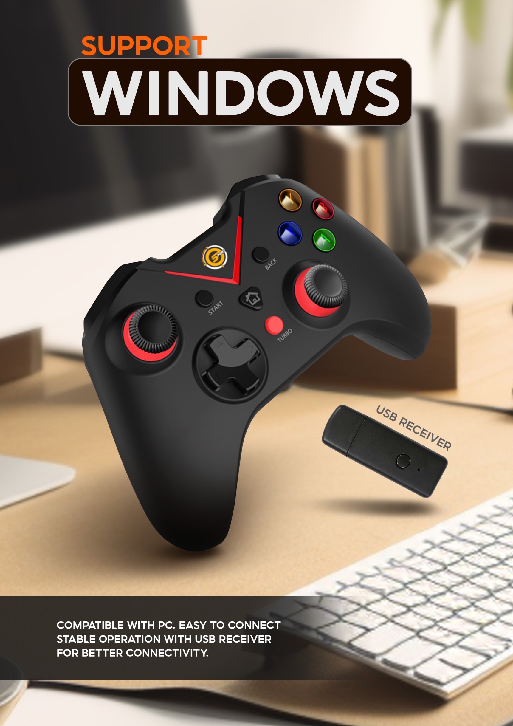 Neolution E-Sport Gaming Controller Berserk V.2 Joy Games จอย คอนโทรลเลอร์ ไร้สาย