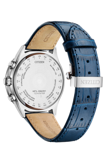 Citizen BY1030-09A นาฬิกาผู้ชาย Global Radio Controlled Eco-Drive Men's Watch