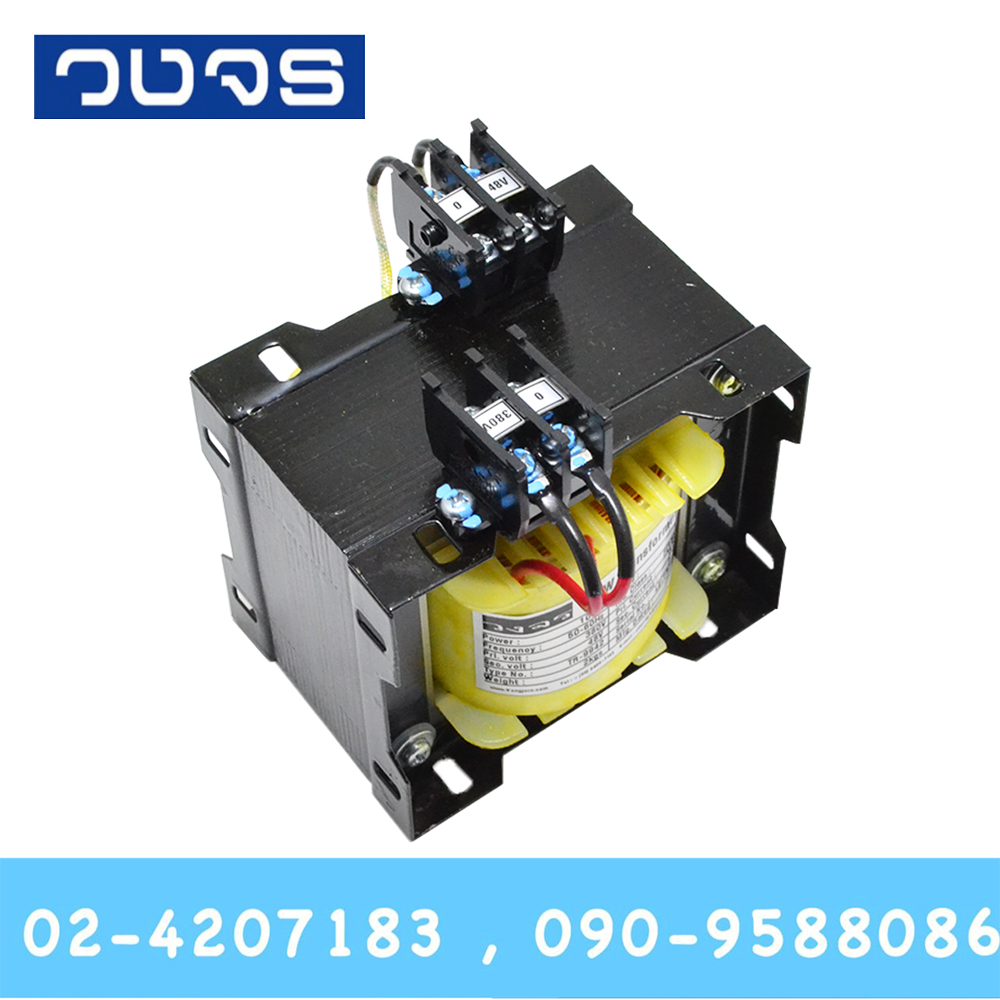 หม้อแปลง Input 0 380 VAC Output 0 48 VAC 100 VA