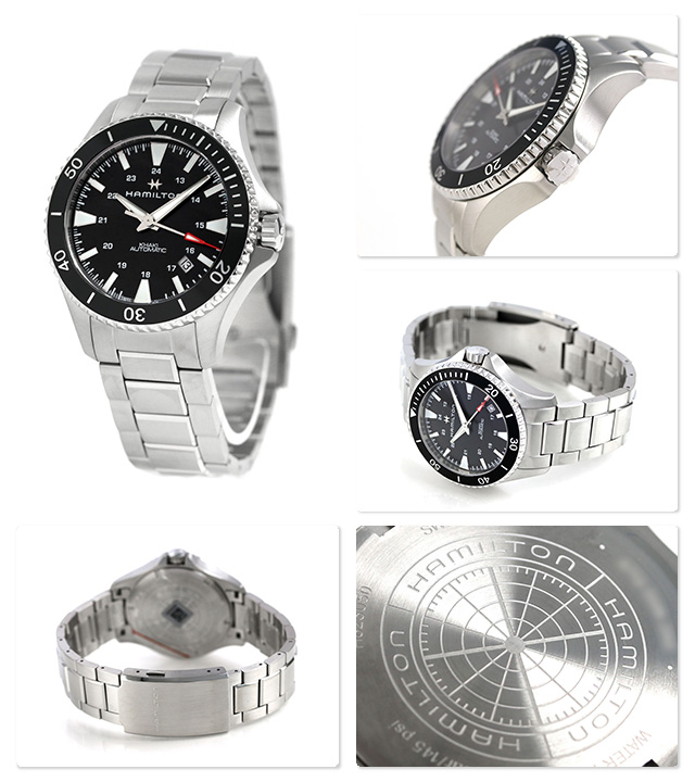 Hamilton H82335131 นาฬิกาผู้ชาย Khaki Navy Automatic Men's Watch