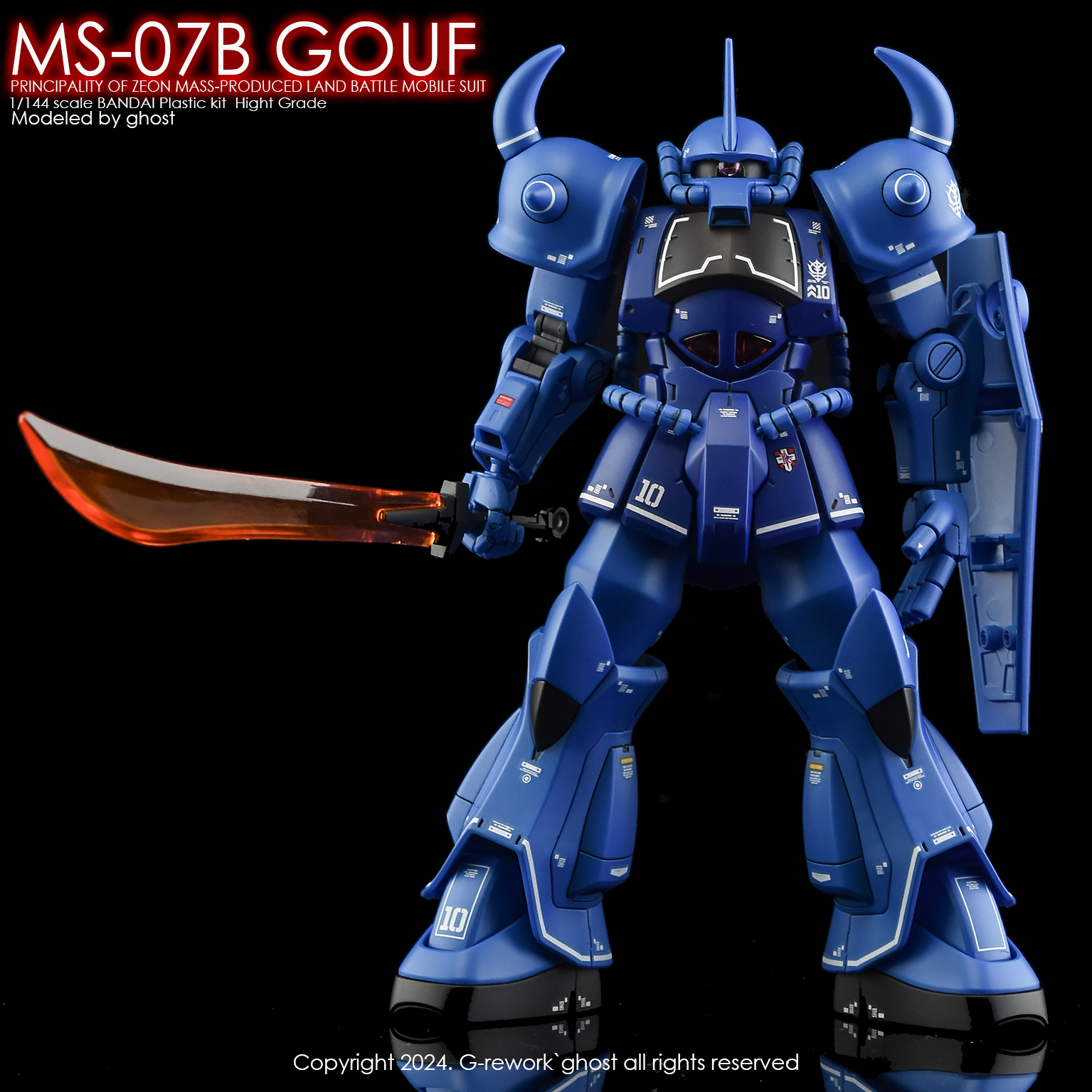 G-REWORK CUSTOM DECAL HG MS-07B GOUF
