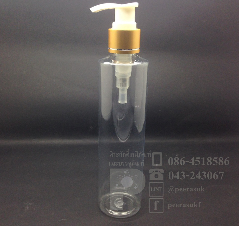 SA250 ml ใส+ปั้มทอง แพคละ 10 ชิ้น