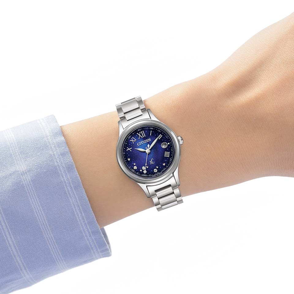 Citizen ES9490-95L นาฬิกาผู้หญิง Citizen xC hikari Radio-Controlled Eco-Drive UNITE with BLUE Limited 1200Pcs Women's Watch