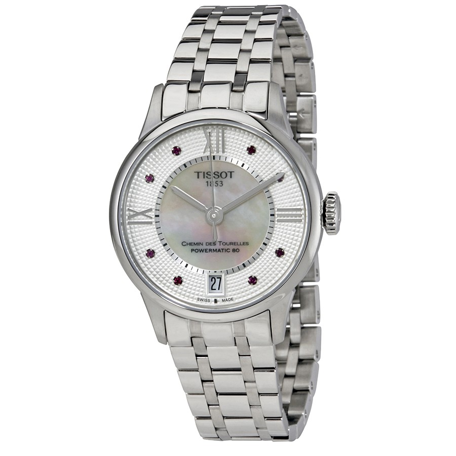 Tissot T099.207.11.113.00 นาฬิกาผู้หญิง Tissot รุ่น T0992071111300, T-Classic Chemin Des Tourelles Powermatic 80 Women's Watch