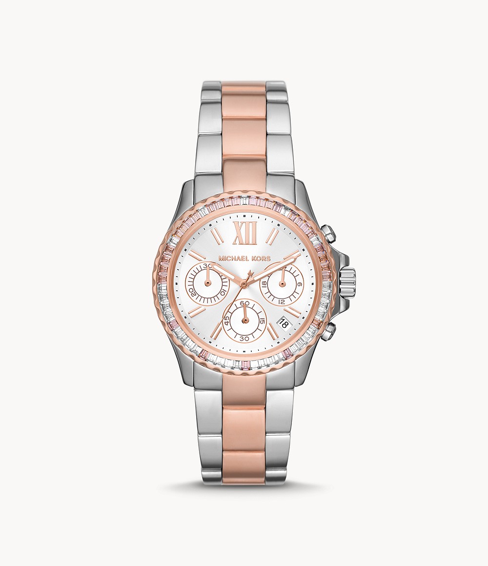 Michael Kors MK7214 นาฬิกาผู้หญิง Everest Chronograph Two-Tone Quartz Women's Watch