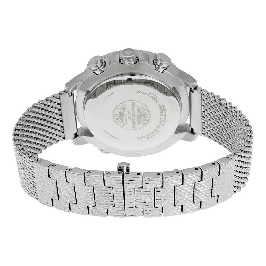 Citizen JY8030-83E นาฬิกาข้อมือผู้ชาย Eco-Drive Navihawk AT Global Radio Controlled Pilots Men's Watch