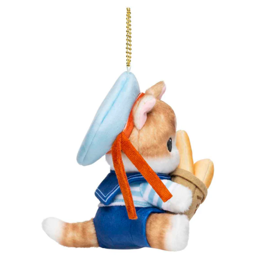 [PRE-ORDER] พวงกุญแจ ตุ๊กตา แมวโมฟุ ถือขนมปัง Mofusand Journey Parisian Cat Mascot mofusand もふもふジャーニー パリジャンにゃんマスコット
