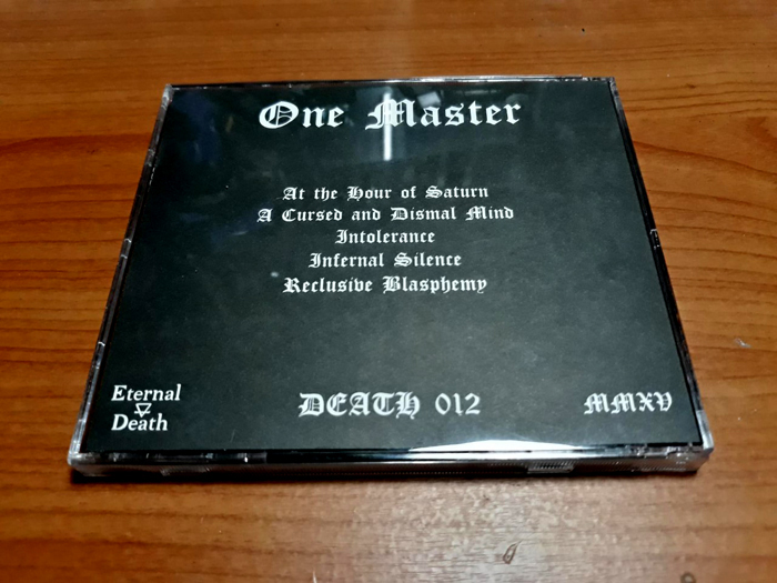ONE MASTER'Reclusive Blasphemy' CD