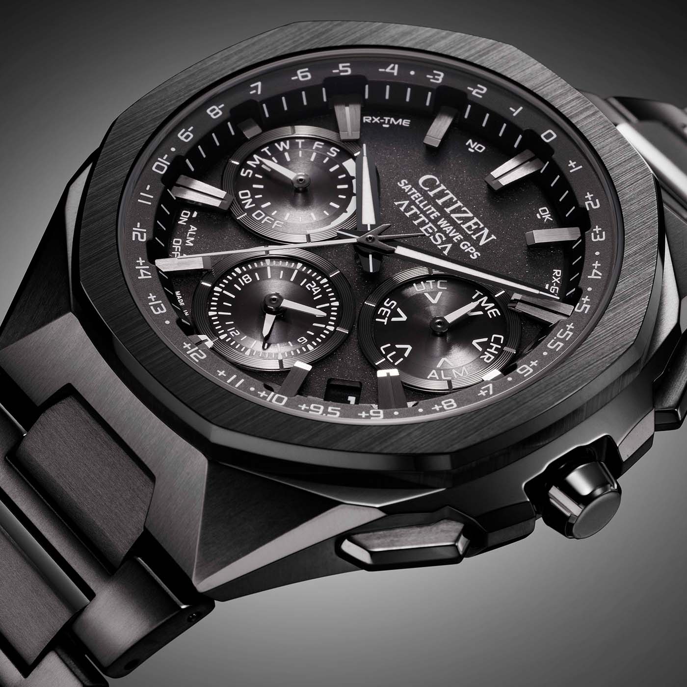 Citizen CC4105-69E นาฬิกาผู้ชาย Attesa Satellite GPS Titanium Eco-Drive Men's Watch